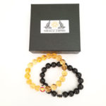 Couples Batman and Wonder woman super citrine onyx