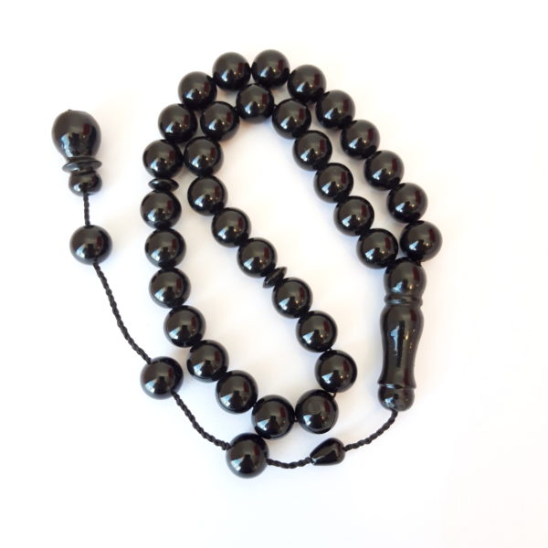 Misbaha Natural Rare Black Amber Sand - 33 Prayer Beads - Miracle ...