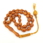 Prayer Beads Muslim Poland Amber Sand Honey. Natural Amber Smell. Golden Handmade Tassel