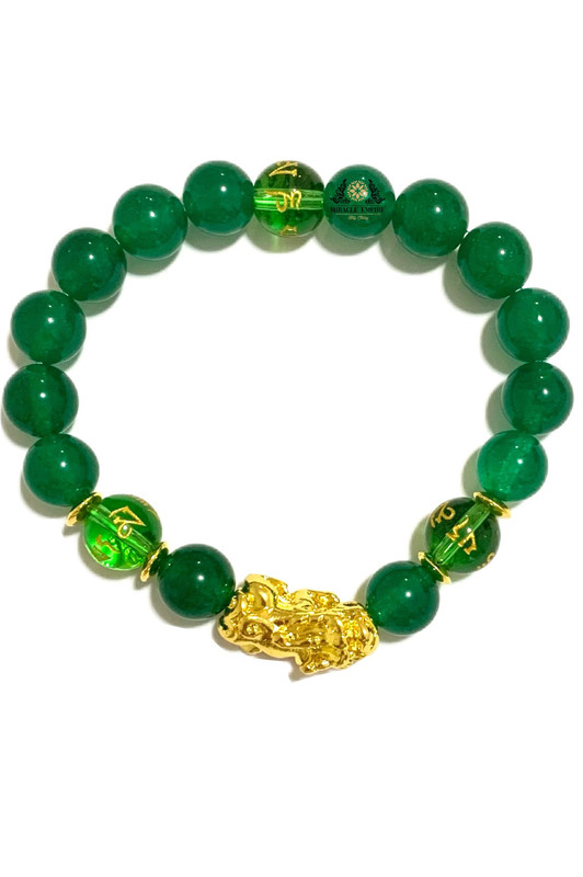 Fengshui Pi Xiu Natural Green Jade Engraved Amulet Money Attraction Wealth Luck - Image 2