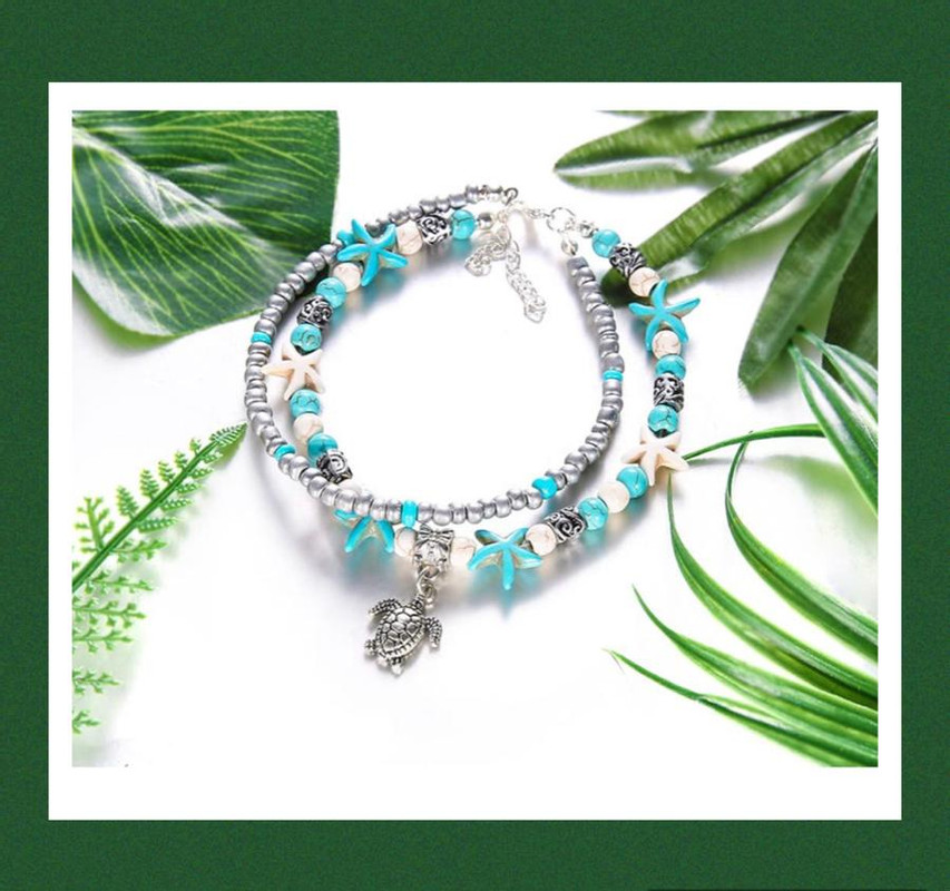 Starfish and Turtle Anklet for Ladies, Sexy, Playful and Chic - Image 2