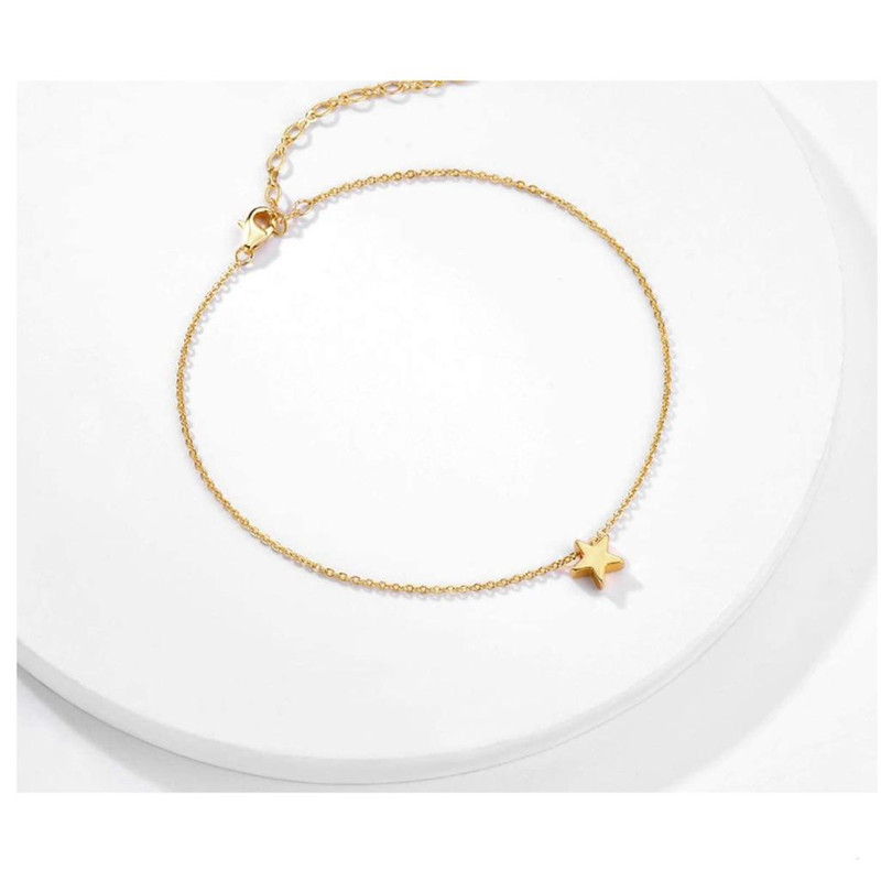 Star Anklet - gold color