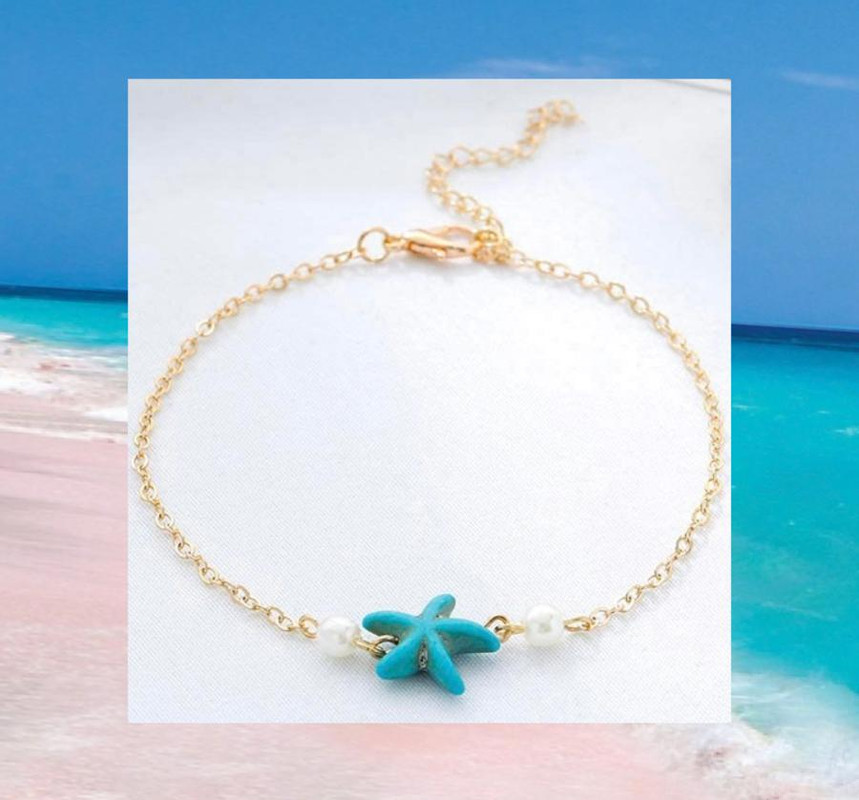 Starfish and Pearl Anklet for Ladies, Sexy, Playful and Chic - Image 3