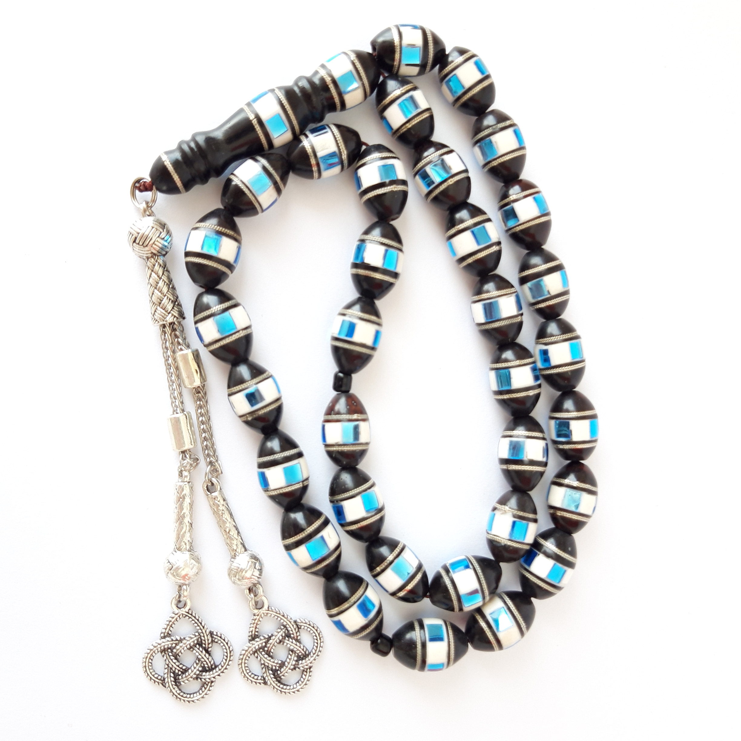Rosary Prayer Beads Tasbeeh Men Gift Natural Kook Delicately Hand Engraved - Image 2