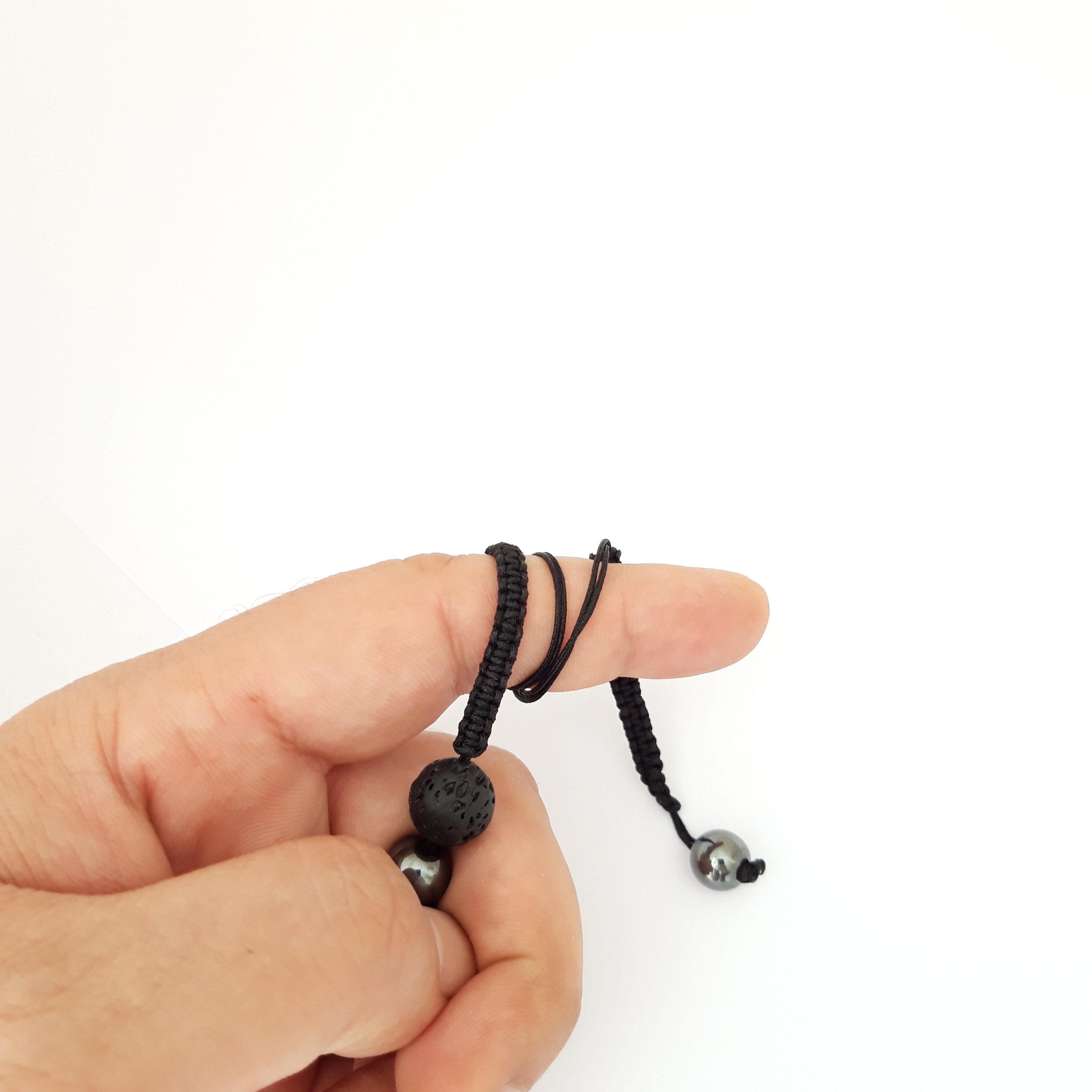 Worry Beads, Komboloi, Anti Stress Anxiety Release, Relaxation Smart Bracelet Healing Natural Stone Stripe - Image 6