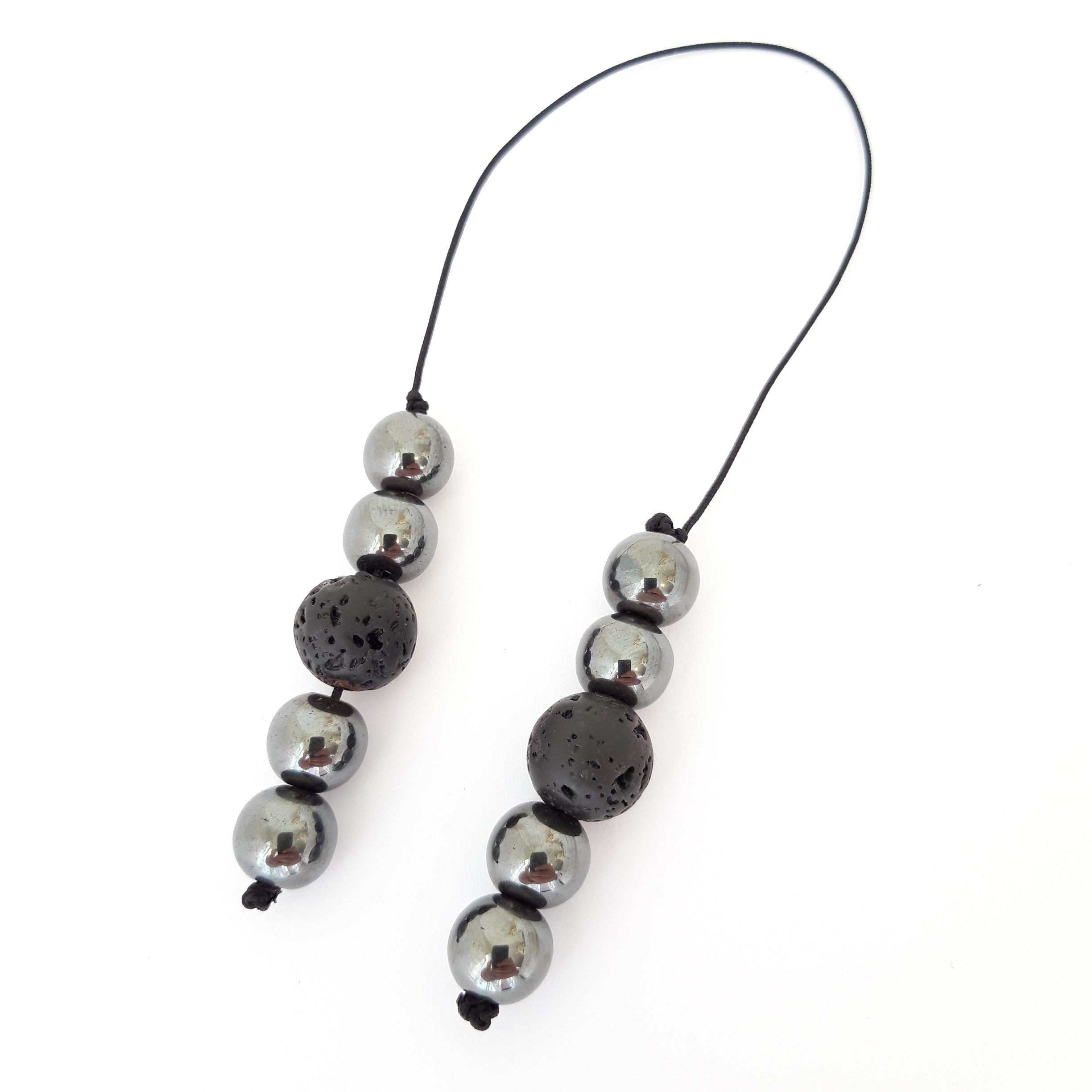 Worry Beads, Komboloi, Anti Stress Anxiety Release, Relaxation Smart Bracelet Healing Natural Stone Stripe - Image 2