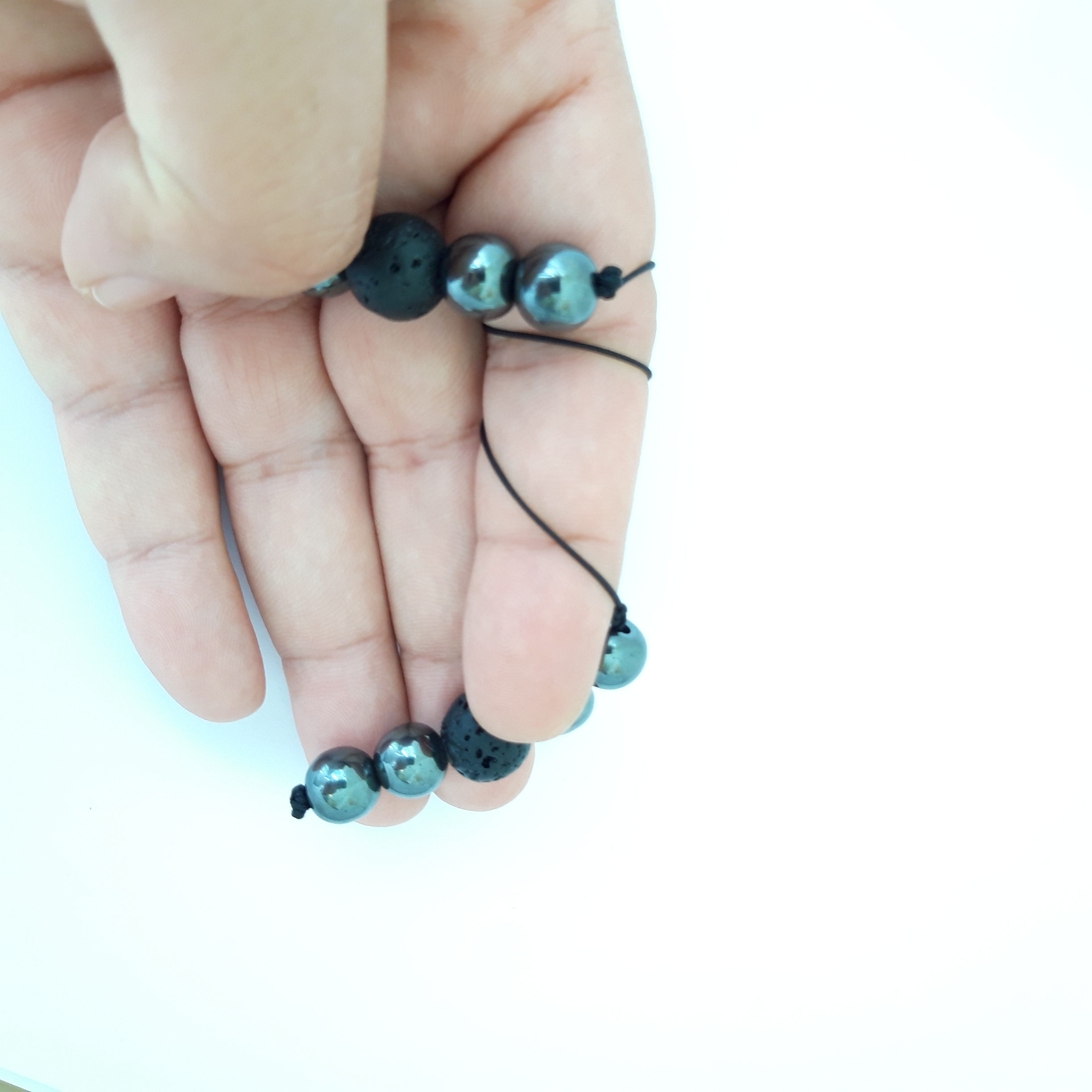 Worry Beads, Komboloi, Anti Stress Anxiety Release, Relaxation Smart Bracelet Healing Natural Stone Stripe - Image 9