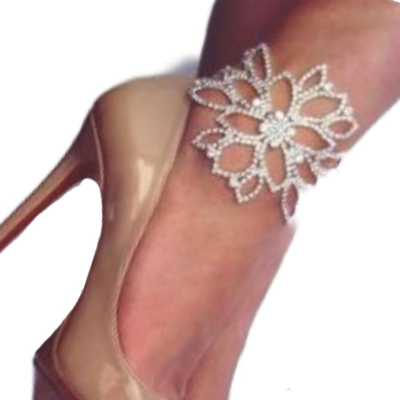 Crystals Anklet or Arm Accesory for Ladies, Sexy and Chic silver color - Image 2