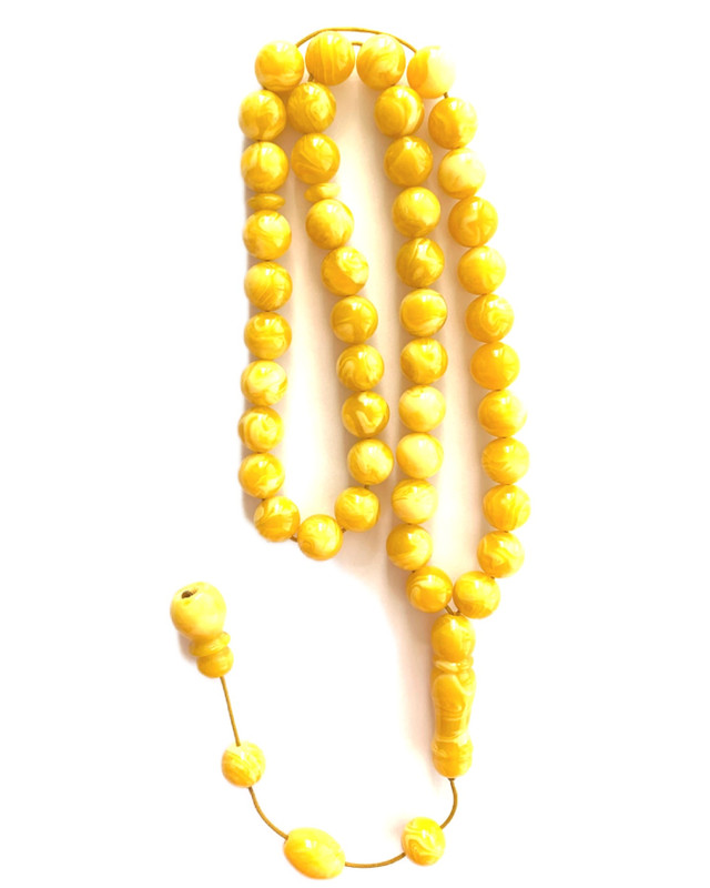 Prayer Beads Muslim Islam Poland Amber Sand. Natural Amber Smell.
