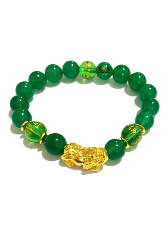 Fengshui Pi Xiu Natural Green Jade Engraved Amulet Money Attraction Wealth Luck