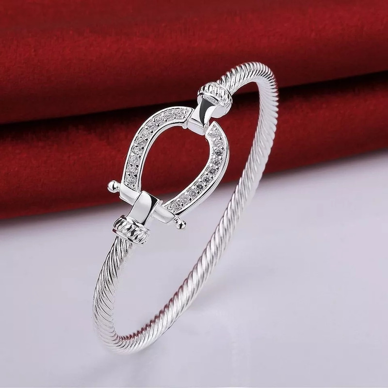 925 silver with circons lucky horseshoe - Image 2
