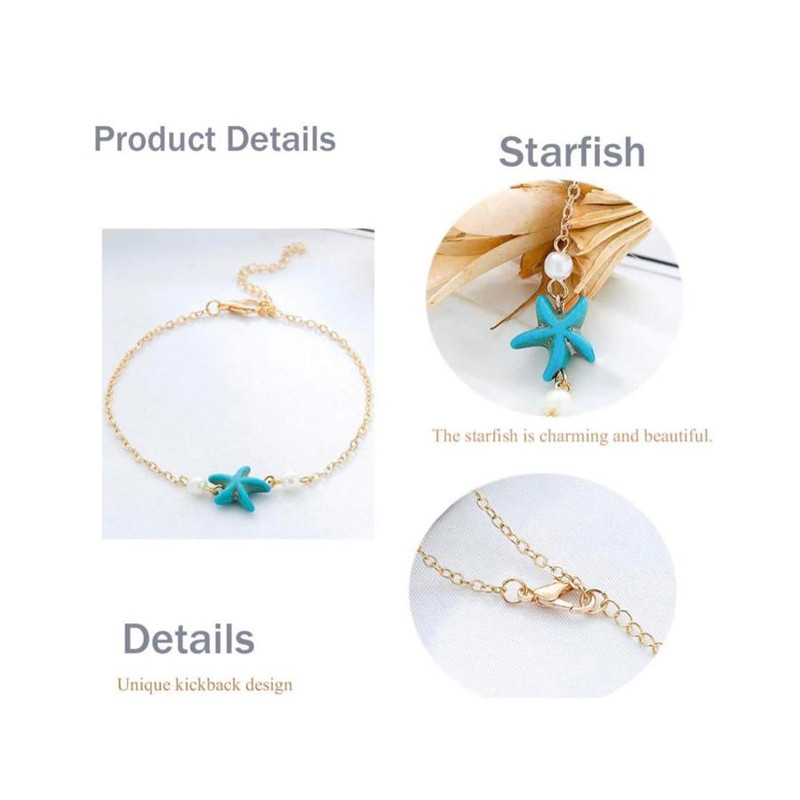 Starfish and Pearl Anklet for Ladies, Sexy, Playful and Chic - Image 4