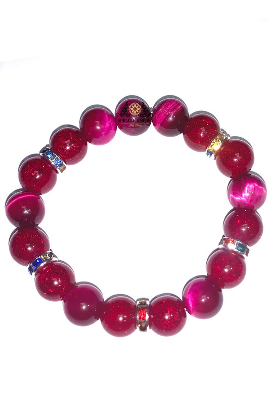 Unisex Bracelet Woman Men Handmade Of Natural Fussia Tiger Eye