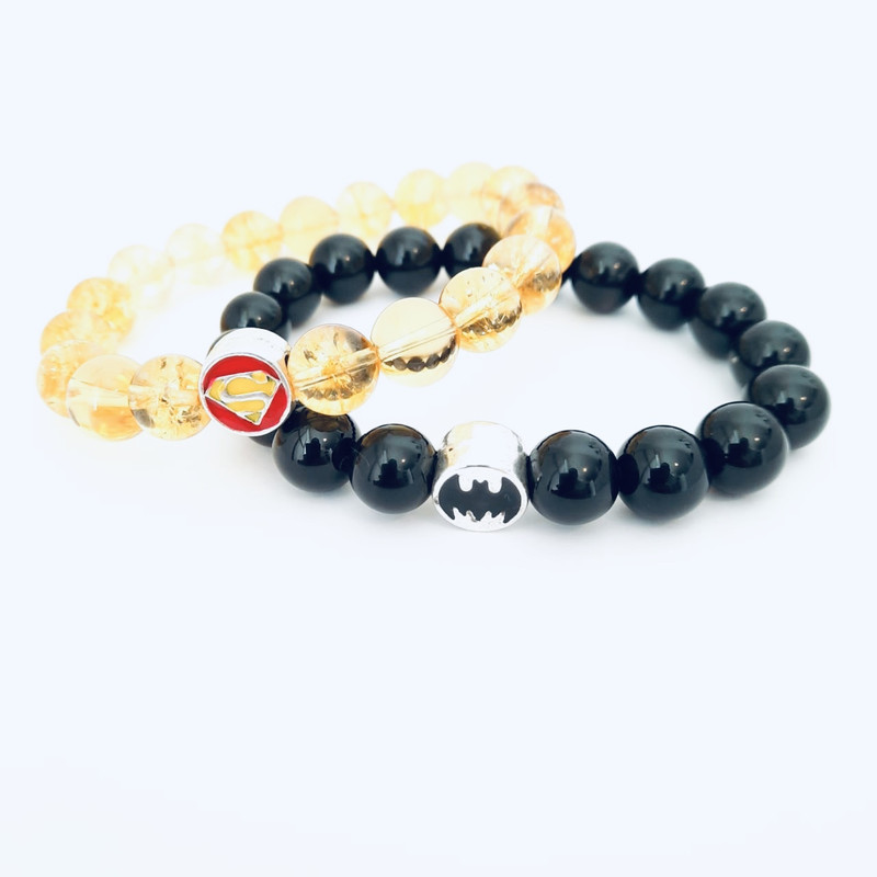 Couples Batman and Wonder woman super citrine onyx - Image 2