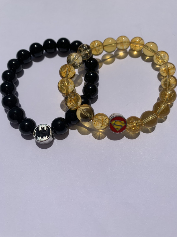 Couples Batman and Wonder woman super citrine onyx - Image 3