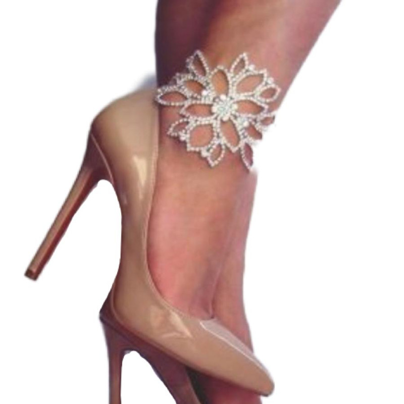 Crystals Anklet or Arm Accesory for Ladies, Sexy and Chic silver color - Image 3