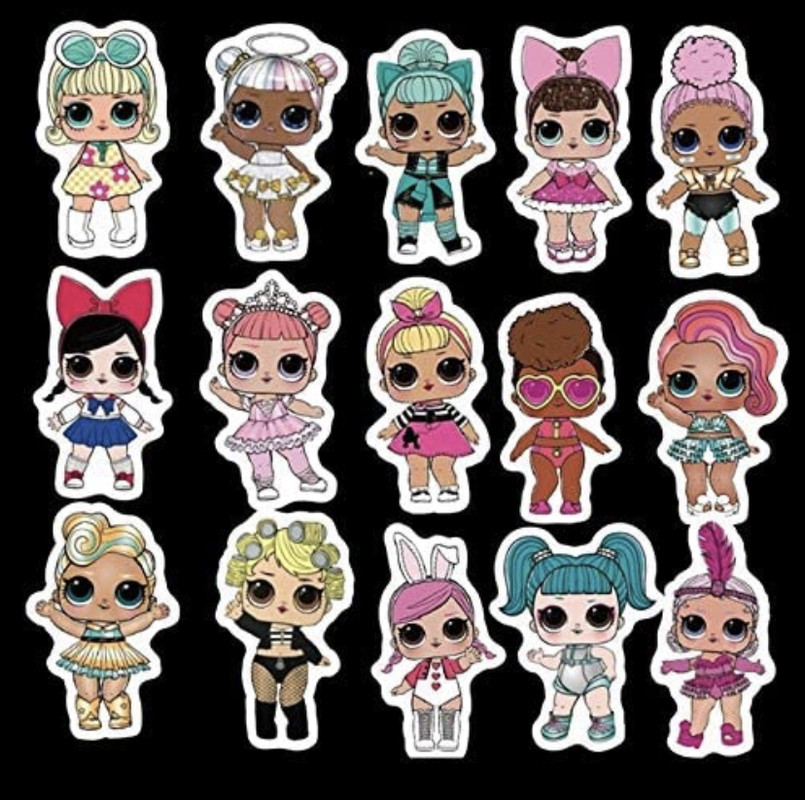 Girls stickers gift surprise share friends school birthday party - Image 2