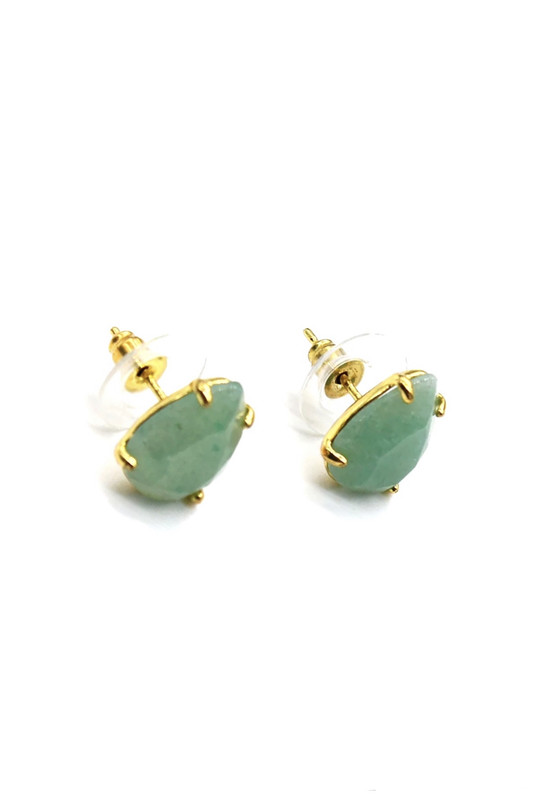 Earrings for Woman natural aventurine genuine stone