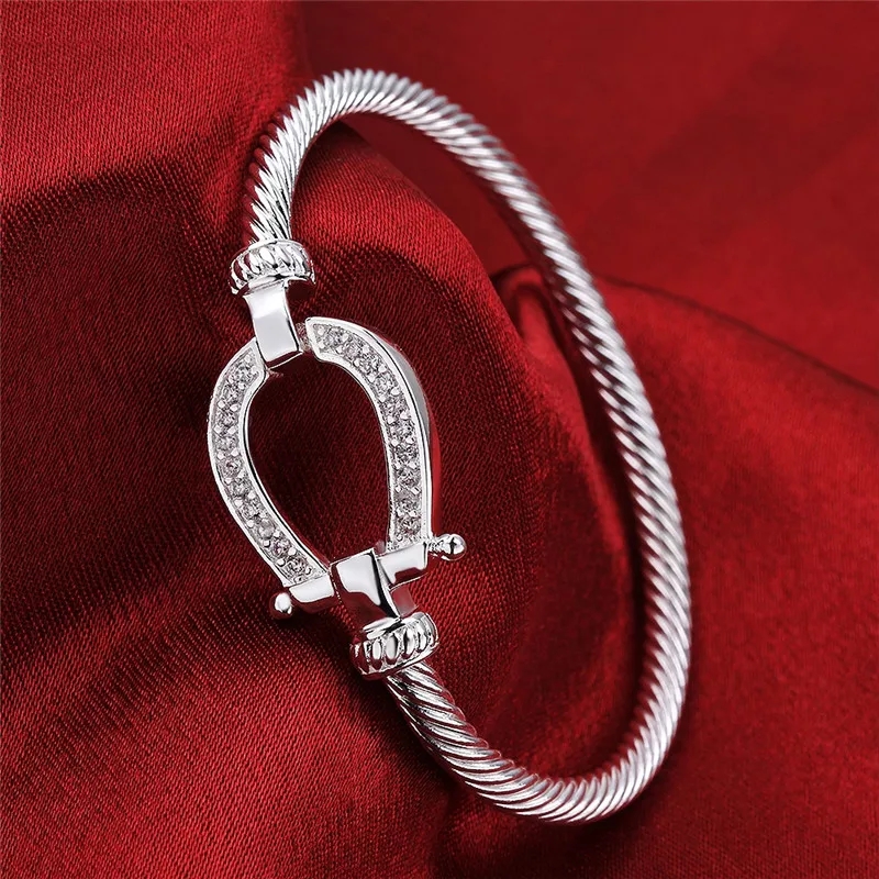 925 silver with circons lucky horseshoe - Image 3