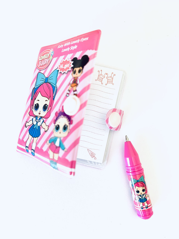 Little dairy for girls school secret surprise gift with pen