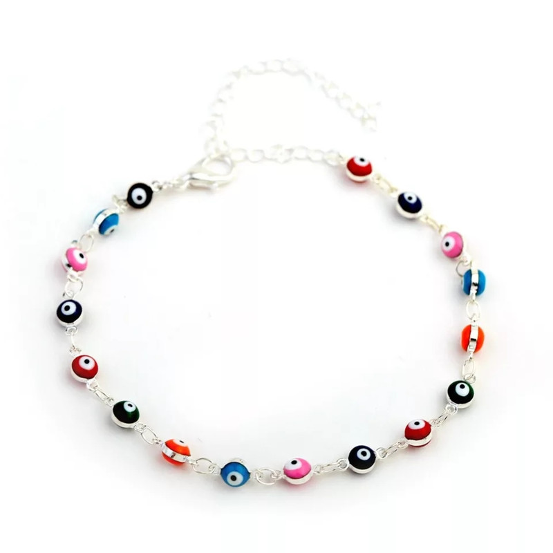 Evil eyes colors 925 silver longer extension to fit all - Image 3