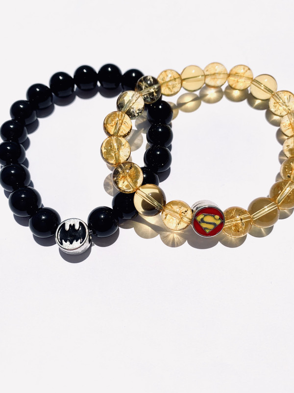 Couples Batman and Wonder woman super citrine onyx - Image 4