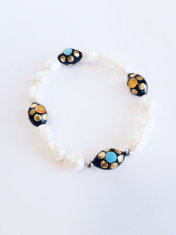 Natural Pearls and Kook Kooka Flowers