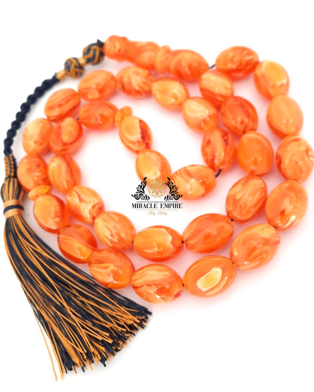 Tasbeeh Beads Prayer Beads Amber Sand Natural Amber Smell Handmade Tassel