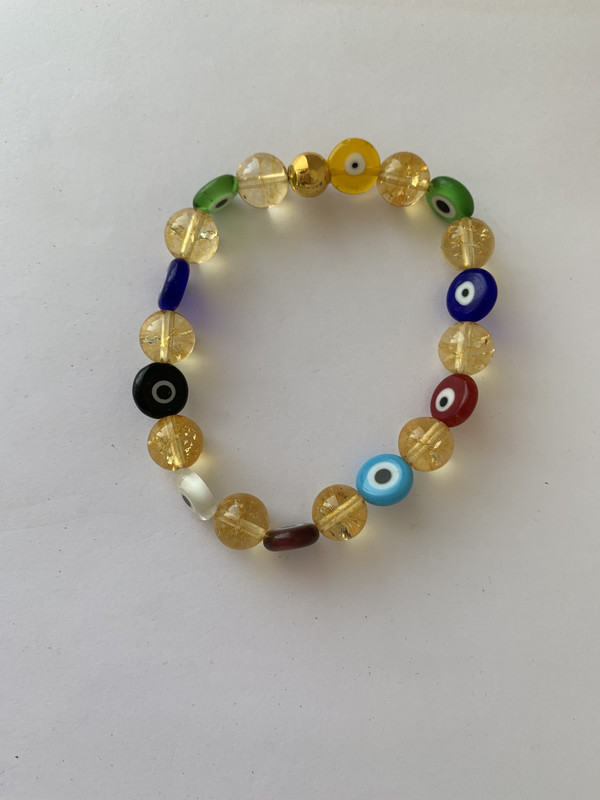 Bracelets for Woman Citrine and eyes Abundance Attraction - Image 2