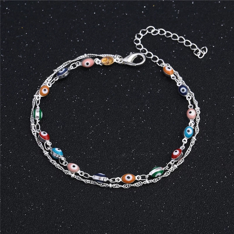 Evil eyes colors 925 silver longer extension to fit all - Image 2