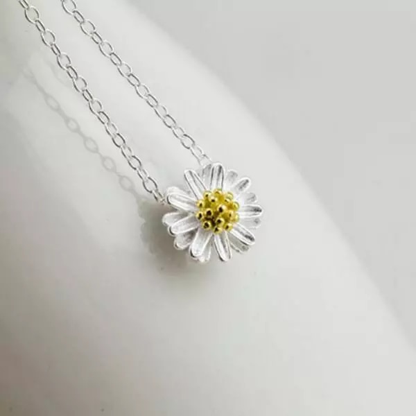 Sunflower silver delicate femenine Bracelet - Image 3