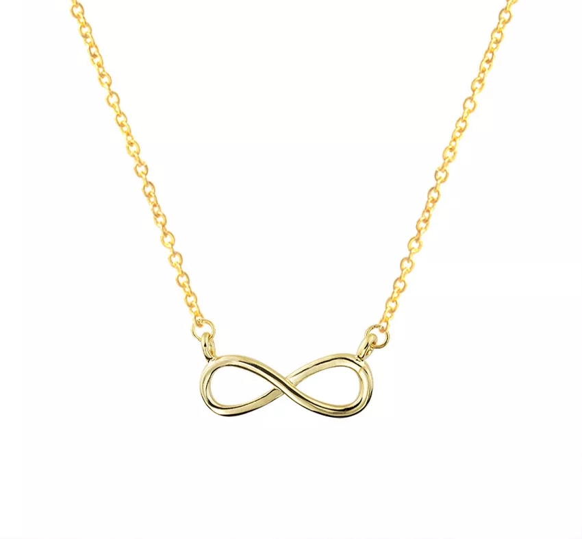 Woman 18k gold plated necklace delicate for eternity gift women fashion