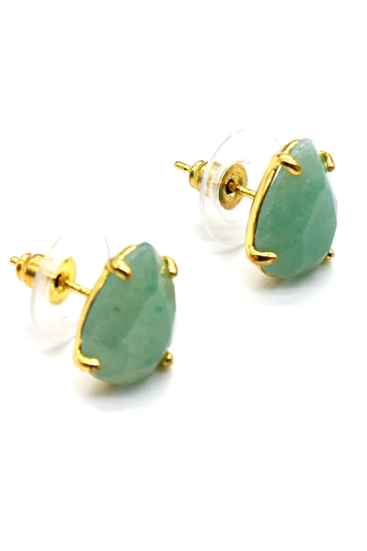 Earrings for Woman natural aventurine genuine stone - Image 3