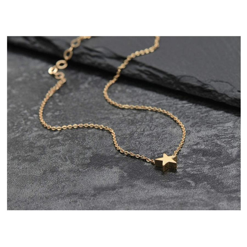 Star Anklet - gold color - Image 2