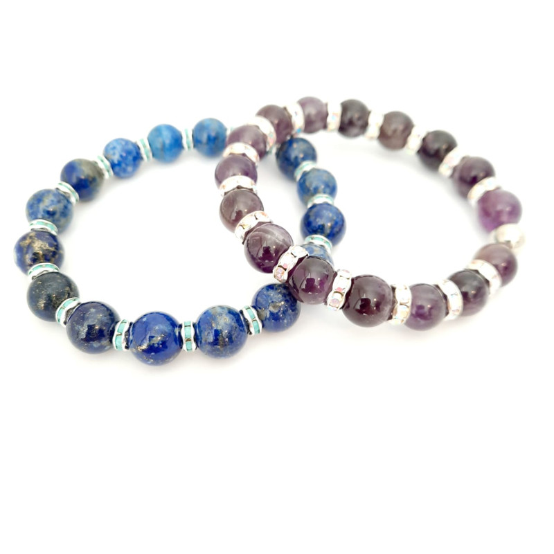 Lapiz lazuli turcoise dividers and amethyst crystals dividers - Image 3