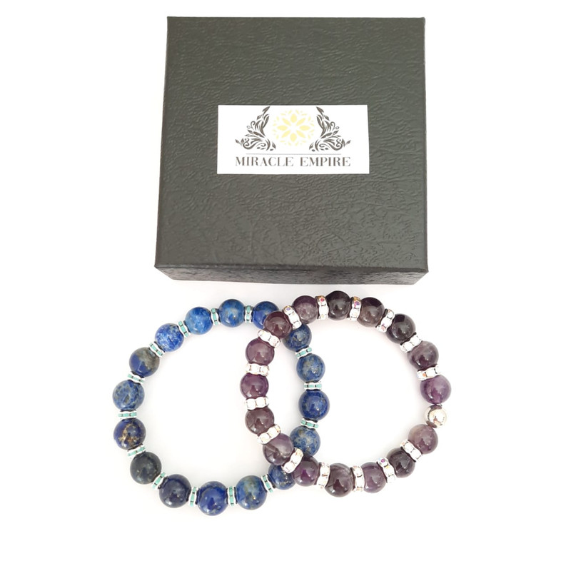 Lapiz lazuli turcoise dividers and amethyst crystals dividers - Image 4