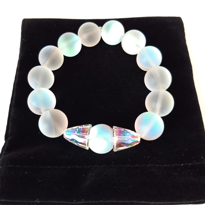 Quartz luminose aqua blue baby aurora crystal charms - Image 4