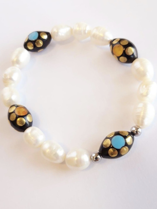 Natural Pearls and Kook Kooka Flowers - Image 2