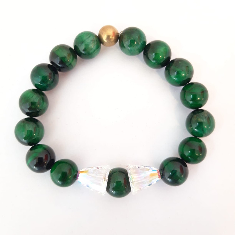 Green Tiger Eye crystal crystals charm - Image 3