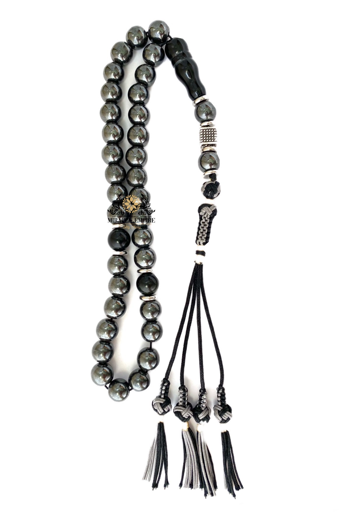 Prayer Beads Men Tasbih 33 Prayer Beads Stress Pain Relief Magnetic Stones - Image 2