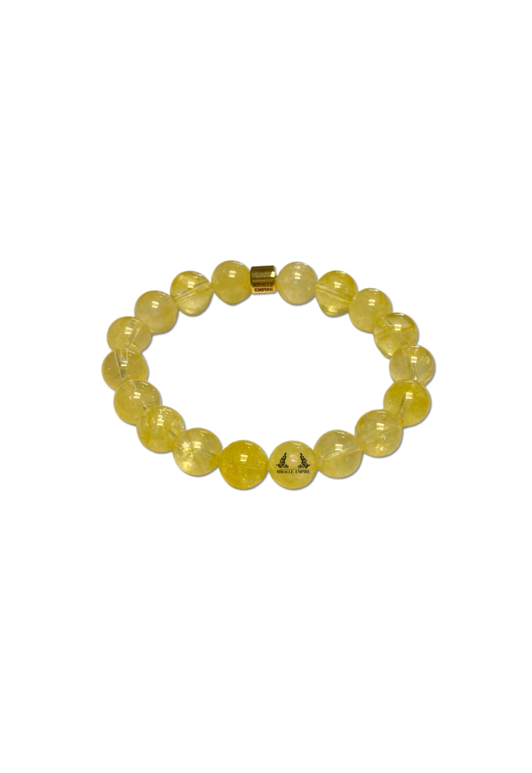 Man Bracelet 10mm Natural Genuine Citrine promotes inner calm and money attraction Men Size Bracelet Man