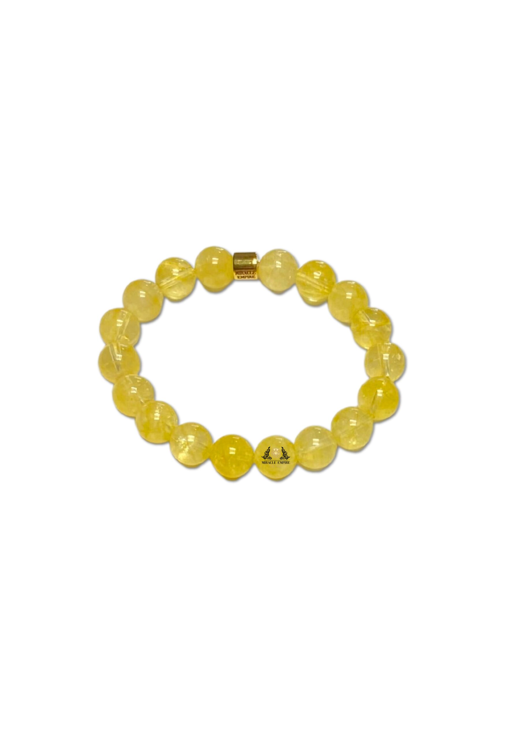 Man Bracelet 10mm Natural Genuine Citrine promotes inner calm and money attraction Men Size Bracelet Man - Image 2