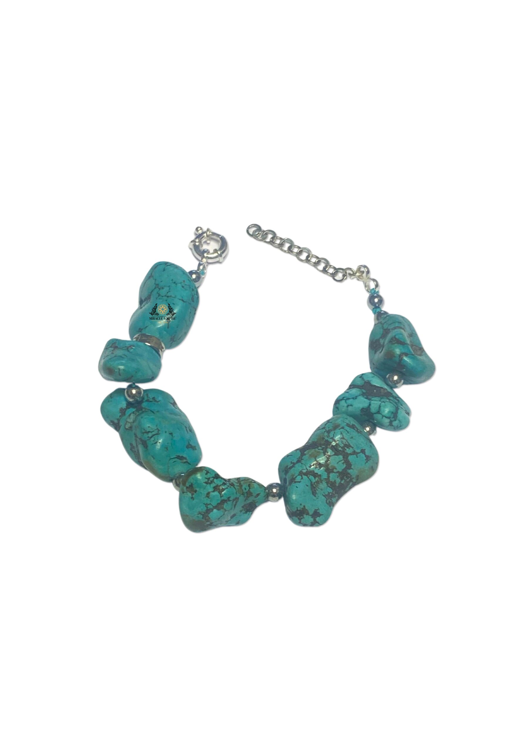 Man Bracelet 20 to 26mm Natural Genuine Turquoise promotes protecting against the envy of others a powerful anti-evil eye stone Man Size Bracelet Men stainless steel clasp - Image 2